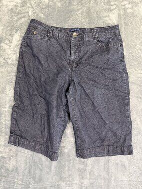 Bandolino Womens Denim Bermuda Shorts Size 10 Casual